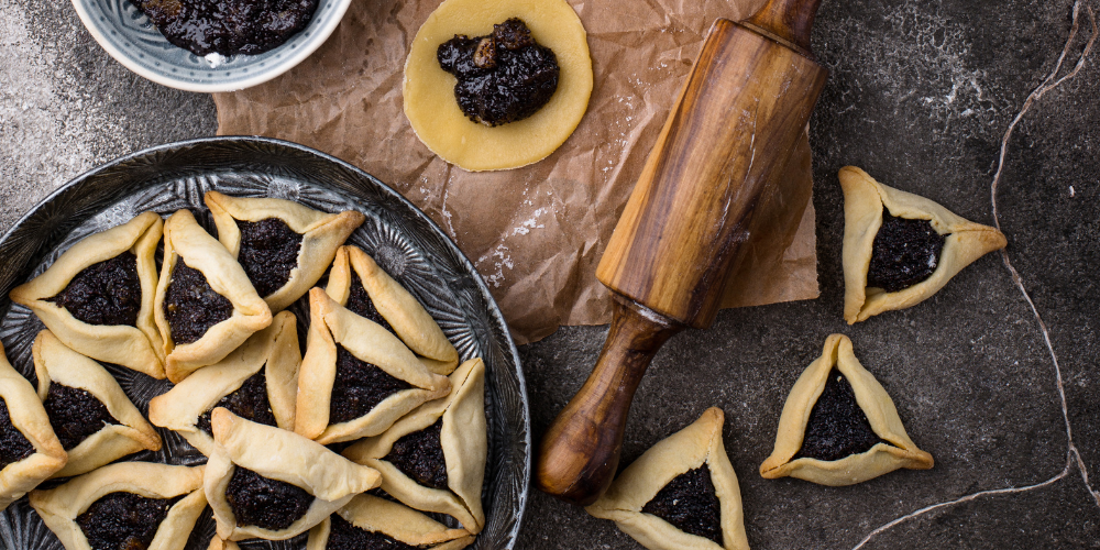 Hamantaschen, doces tradicionais da festa judaica de Purim